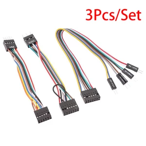 3Pcs/set Chassis Transfer Wiring Switch Cable USB Cable Audio Cable for Lenovo