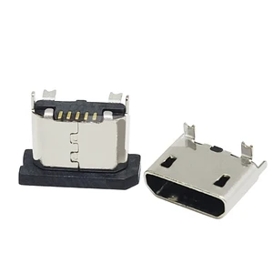 10PCS MICRO USB Socket MK5P 180 Degree Female Mount SMT In-line With Positioning