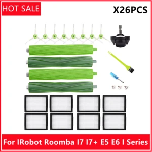 For IRobot Roomba I7 I7+ E5 E6 I Series Robot Vacuum Cleaner Parts Replacement Kit Side Brushes & Roller Brushes & Hepa Filters