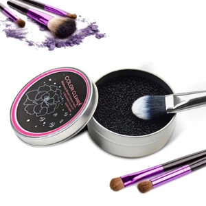 1pc Makeup Brush Cleaner Sponge Remover Color From Brush Eyeshadow Sponge Tool Cleaner Quick Color Off Make Up Brushes Cleaner