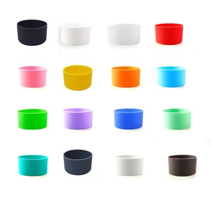 Cup Sleeve Silicone Round Mug Cover Flask Protector Reusable Wrapping