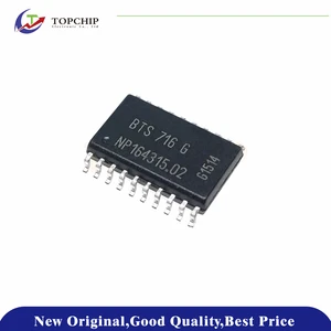 1Pcs New original BTS716G Power Distribution Switches, Load Drivers BTS716 PWR SWITCH N-CHAN 1:1 DSO-20