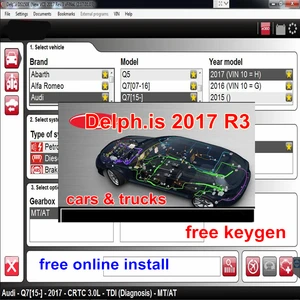 For Delphis 2017.R3 with Free Keygen for Delph-is DS-150.e Diagnostic Tool Obd Scanner 2017 R3 for Cars Trucks Free Install