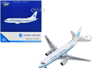 Boeing 737-500 Commercial Aircraft "Xiamen Airlines" White with Blue Stripes 1/400 Diecast Model Airplane by GeminiJets