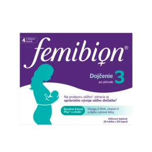Femibion 3 Dojčenie, 28 tabliet a 28 kapsúl