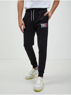 Black Mens Sweatpants Tommy Jeans - Men
