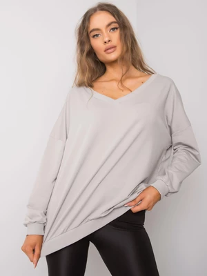 Light grey cotton sweatshirt