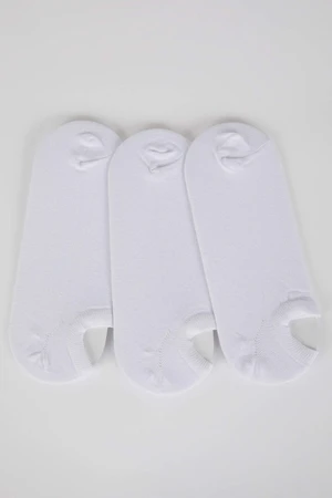 DEFACTO Men's Cotton 3-pack Sneaker Socks