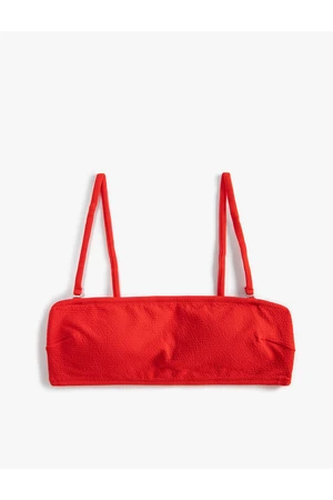 Koton Strapless Bikini Top, Textured Coated