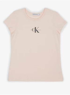 Light pink girly T-shirt Calvin Klein Jeans - Girls