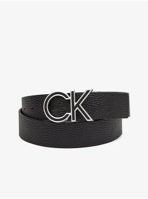 Black Men's Leather Strap Calvin Klein - Mens