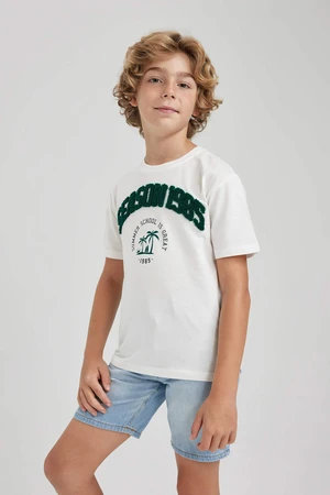 DEFACTO New Regular Fit Printed Short Sleeve T-Shirt