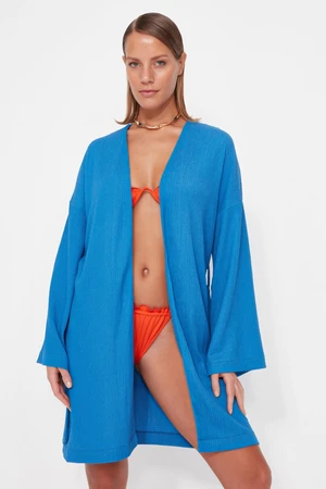 Trendyol Mini Woven Kimono & Caftan with Blue Belt