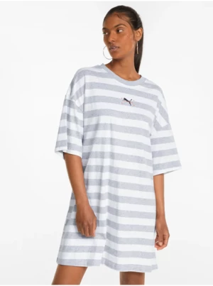 Gray-White Ladies Striped Dress Puma - Women