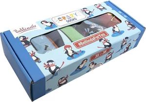 Bellinda 
CRAZY SOCKS BOX - Darčeková krabička zábavných crazy ponožiek 4 páry - žltá