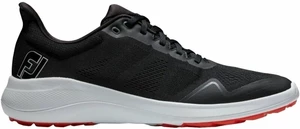 Footjoy Flex Mens Golf Shoes Negru/Alb/Roșu 44,5