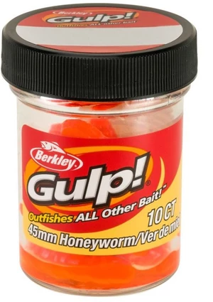 Berkley umělé nástrahy gulp honey worm-orange 4,5 cm
