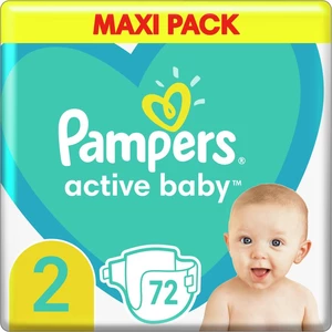 Pampers Active Baby Size 2 jednorazové plienky 4-8 kg 72 ks