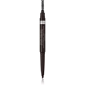 Rimmel Brow This Way tužka na obočí s kartáčkem 2 v 1 odstín 004 Soft Black 0,25 g