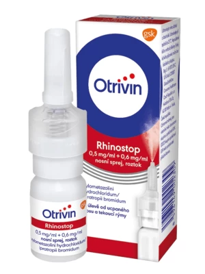 Otrivin Rhinostop nosní sprej při léčbě ucpaného nosu 10 ml