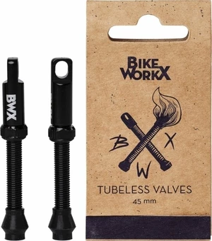 BikeWorkX BWX Tubeless Valves 15.0 Black 45.0 Zawór