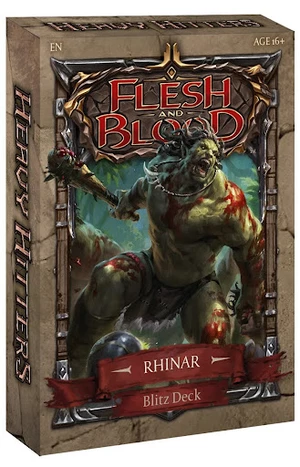 Legend Story Studios Flesh and Blood TCG - Heavy Hitters Blitz Deck - Rhinar