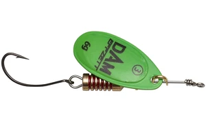 Dam blyskáč effzett spinner with single hooks sinking green - 2 4 g