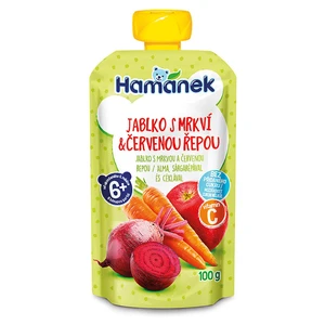 HAMÁNEK Jablko s mrkví a červenou řepou 6m+ 100 g