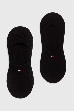 Ponožky Tommy Hilfiger 2-pack dámské, černá barva