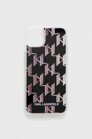 Obal na telefon Karl Lagerfeld iPhone 14 Plus 6,7" černá barva
