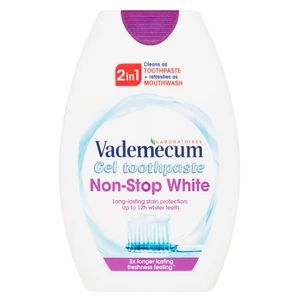 VADEMECUM Non-Stop White 2v 1 Gélová zubná pasta 75 ml