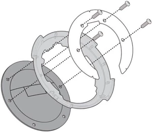 Givi BF32 Specific Flange for Fitting Tanklock, TanklockED Bags