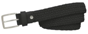 Alberto Belt Basic Braided Womens Black 85