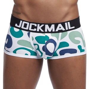 JOCKMAIL Sexy Men's Cotton Panties Boxer Male Underwear Solid Men's Shorts Breathable Underwear Striped Boxer shorts men boxer