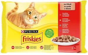 FRISKIES Multipack 12(4x85g) kura/hovädzie/jahňacie/ kačica