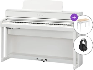 Kawai CA701 W SET Premium Satin White Pian digital