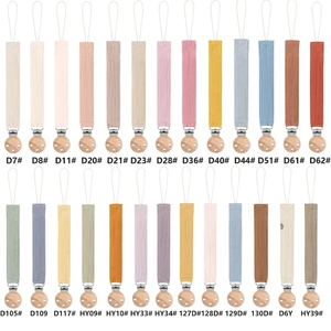 2023 New Cotton Cloth Pacifier Clip Baby Teether Toy Hanging Rope Chain Soother Newborn Essential Nursing Produc