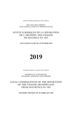 Reports of Judgments, Advisory Opinions and Orders 2019