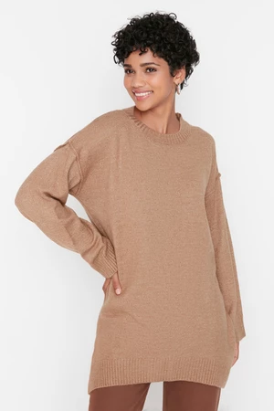 Trendyol Sweter - Beżowy - Regular fit