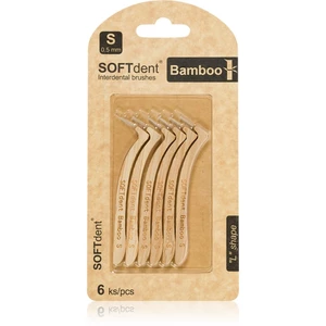 SOFTdent Bamboo Interdental Brushes mezizubní kartáčky z bambusu 0,5 mm 6 ks