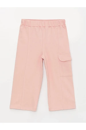 LC Waikiki LCW Baby Basic Cargo Pants for Baby Girls with Elastic Waist.