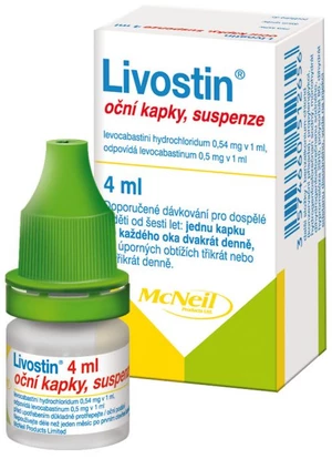 Livostin 0.5 mg/ml oční kapky 4 ml