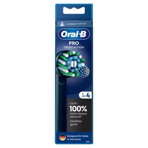 Oral-B Pro Cross Action Black Kartáčkové hlavy 4 ks