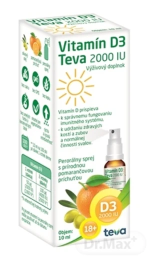 Vitamín D3 Teva 2000 IU