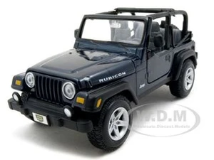 Jeep Wrangler Rubicon Dark Blue 1/27 Diecast Model Car by Maisto