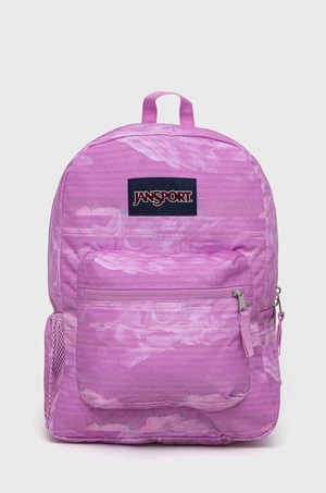 Batoh Jansport růžová barva, velký, vzorovaný