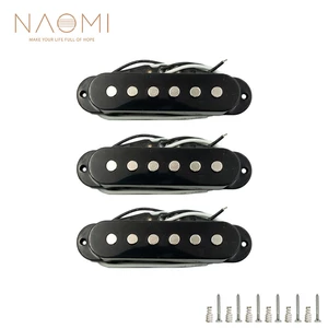 NAOMI 3pcs 48mm Guitar Pickups Single-coil Guitar Pickup Neck/Middle/Bridge Electric Guitar SET Guitar Accessories
