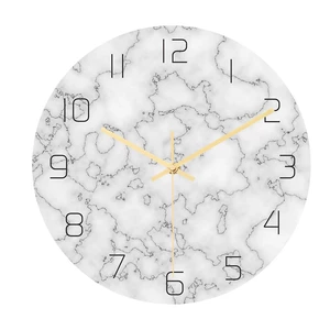CC014 Creative Marble Pattern Wall Clock Mute Wall Clock Quartz Wall Clock For Home Office Decorations