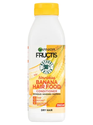 Vyživujúci kondicionér pre suché vlasy Garnier Fructis Banana Hair Food - 350 ml + darček zadarmo