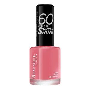 Rimmel London 60 Seconds Super Shine 8 ml lak na nechty pre ženy 405 Rose Libertine